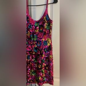 AJ Bari sequined mini dress